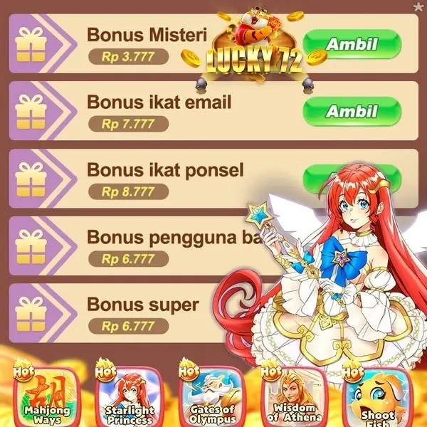 LUCKY72 Daftar Akun Resmi Indonesia